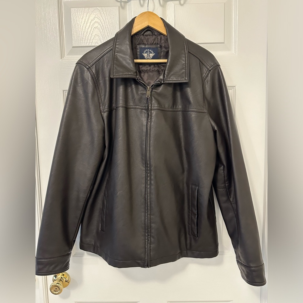 Dockers Dark Brown Pleather Jacket